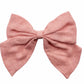 Pink Linen Bow