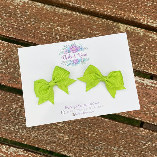 Ribbon Piggy Bows with Alligator Clips