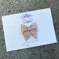 Vintage Floral Embossed Mini Sailor Bow (Rosewood)