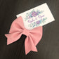Blush Velvet ‘Makayla’ Bow