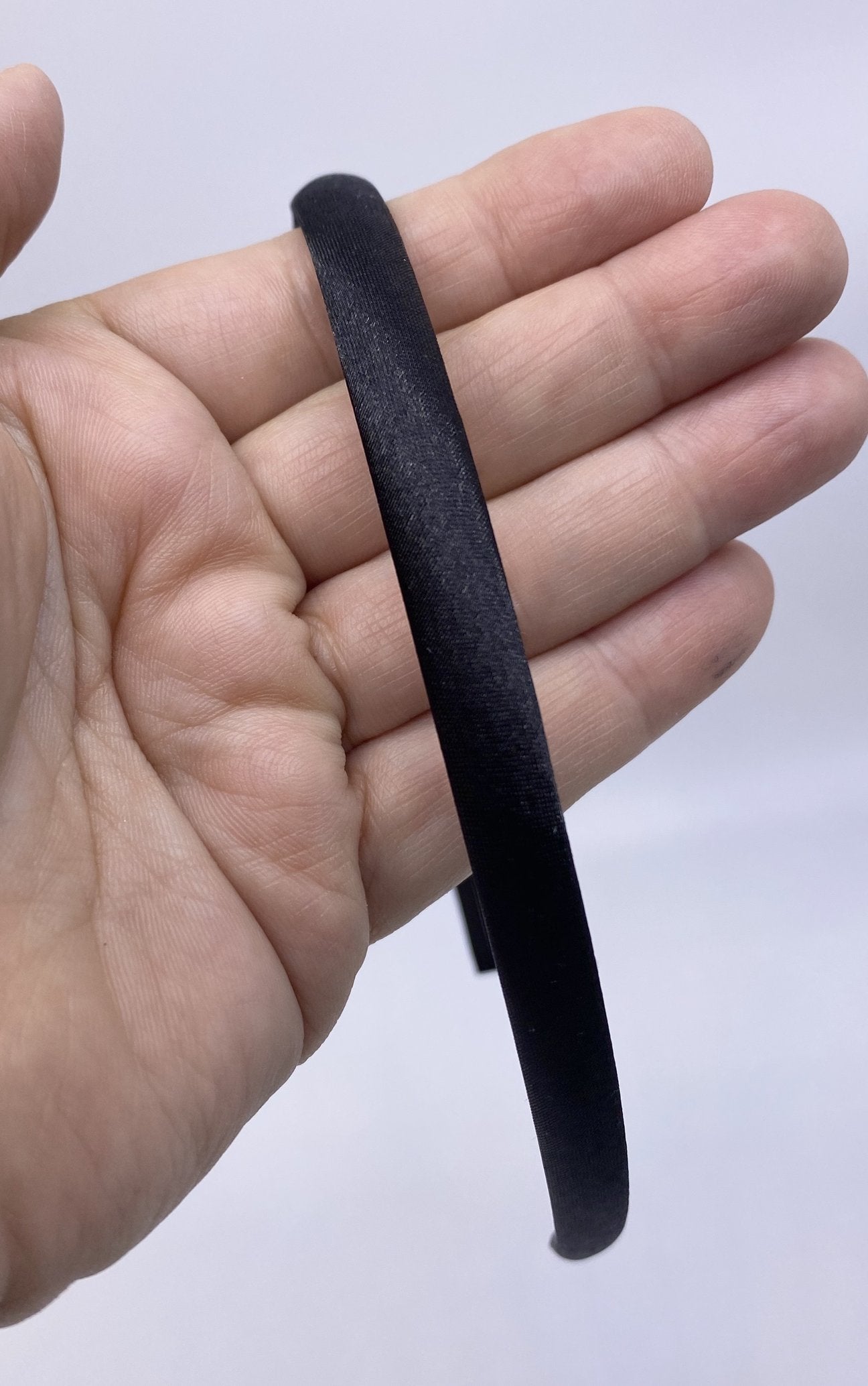 Black Daisy Satin Headband
