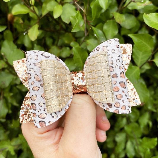 Golden Leopard Imogen Bow