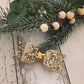 Gold Glitter/ Litchi 'Jenni' bow
