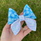 Scattered Snowflakes Sailor Bow